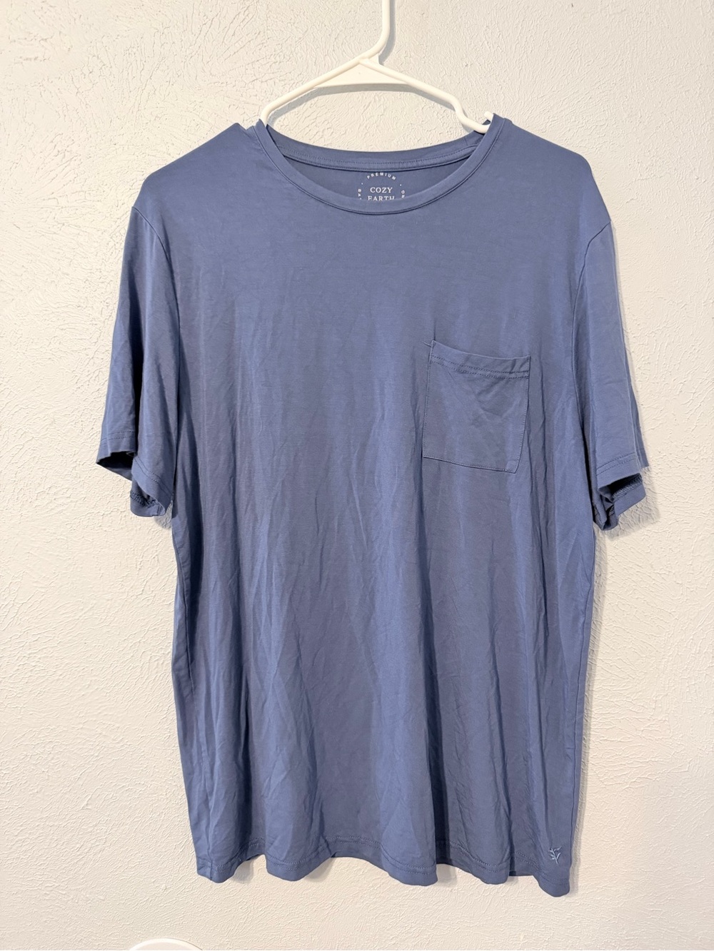 Woman’s Pocket T-Shirt in Slate Blue